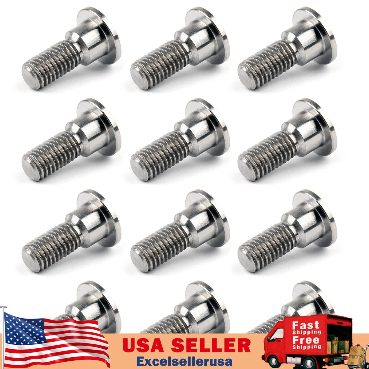 12pcs M8 x 22mm Disc Brake Rotor Bolt for Suzuki (M525-A016-TI-12PC)