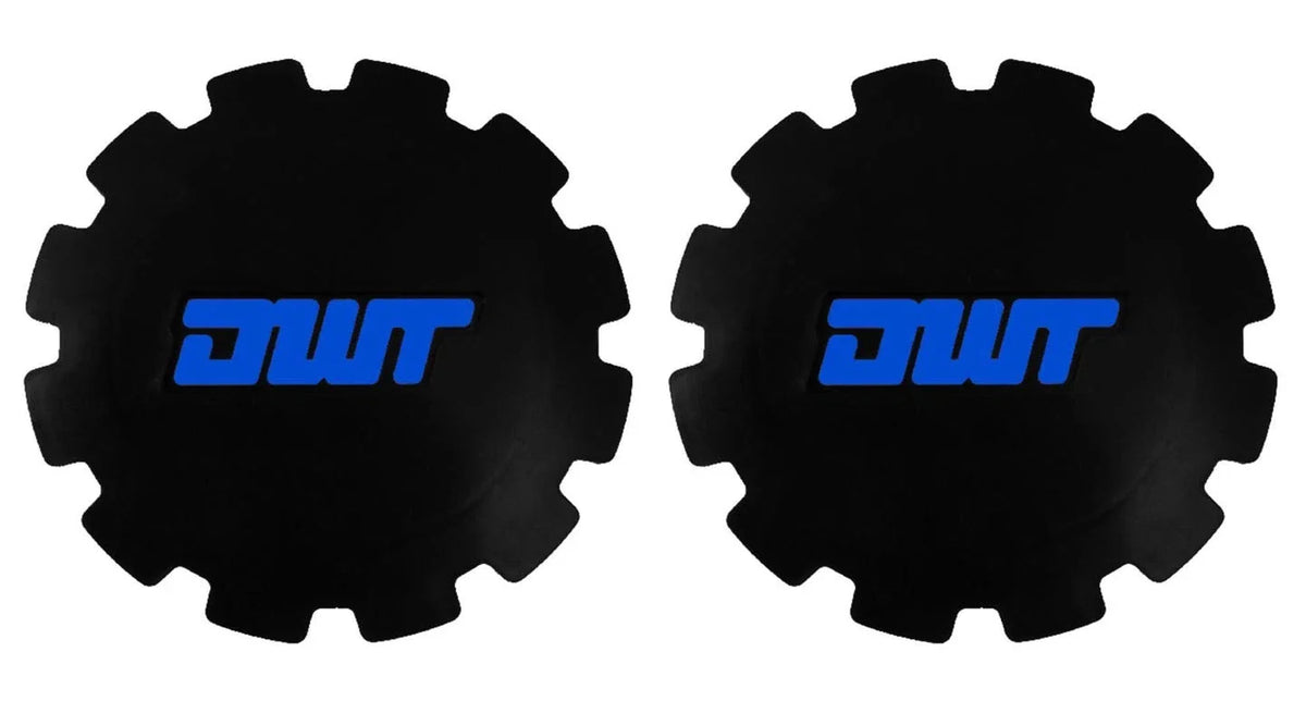 Set of 4 Beadlock Wheel Mud Plug Cover Caps for Douglas DWT 10" (Black Blue)