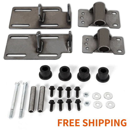 Engine Mount Adapter Swap Kit for C1500 Truck K5 2WD (88–99) LSx LS1 Raw Steel