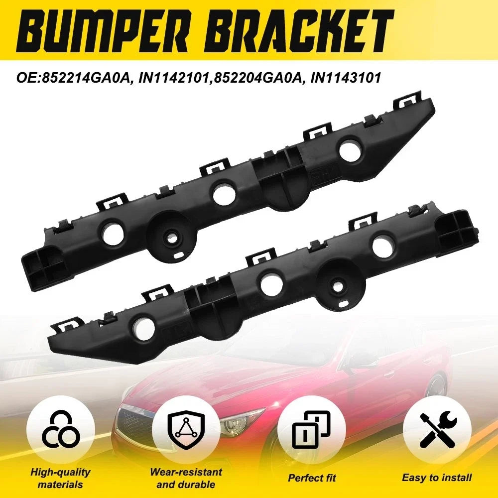 Set of 2 Rear Lower Bumper Support Brackets IN1143101 for Infiniti Q50 (2014–2020)