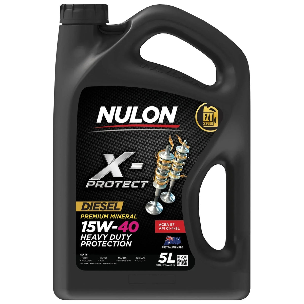 Nulon X-Protect Diesel 15W40 Heavy Duty Protection Premium Mineral Engine Oil 5L