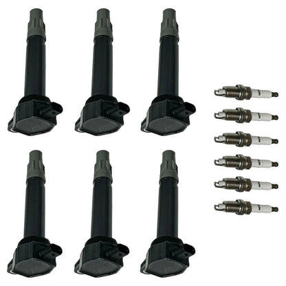 Set of 6 Ignition Coils & Iridium Spark Plugs for Dodge Chrysler 3.5L 4.0L