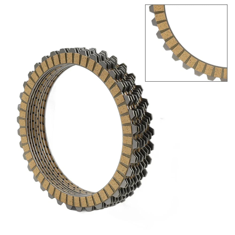 8PCS Clutch Friction Plates for Harley Sportster XL883 (2004–2009) XL1200C (1996–2018)