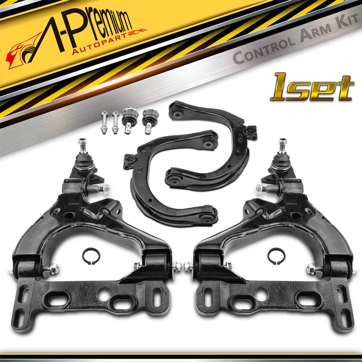 Set of 6 Front Control Arms with Ball Joints for Chevy Trailblazer (2004–2007) - 19133638, 22157320, K6664