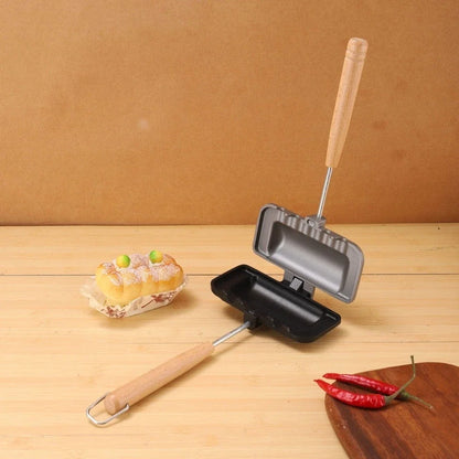 Sandwich Baking Pan with Cool Touch Handle and Nonstick Layer