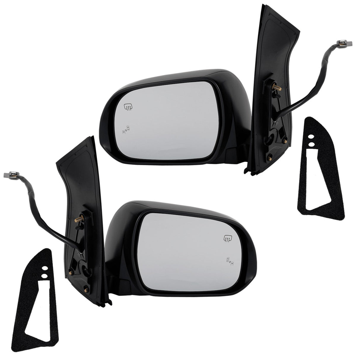 Heated Mirrors Set of 2 for Toyota Sienna
