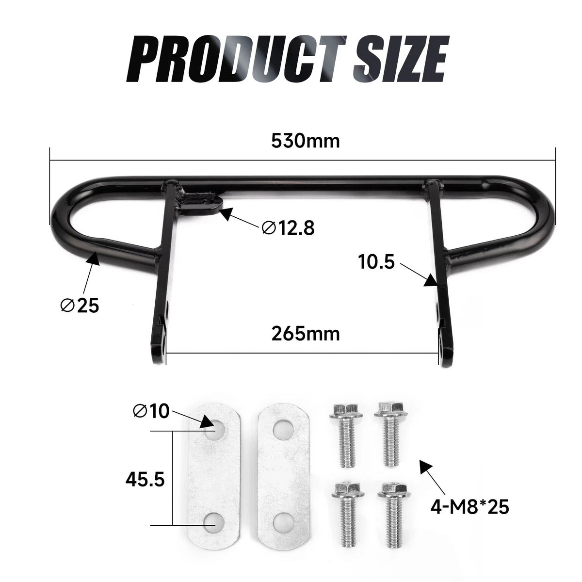 Rear Wide Bumper Grab Bar for Suzuki Quadsport Z400 LTZ400 (2004–2008)