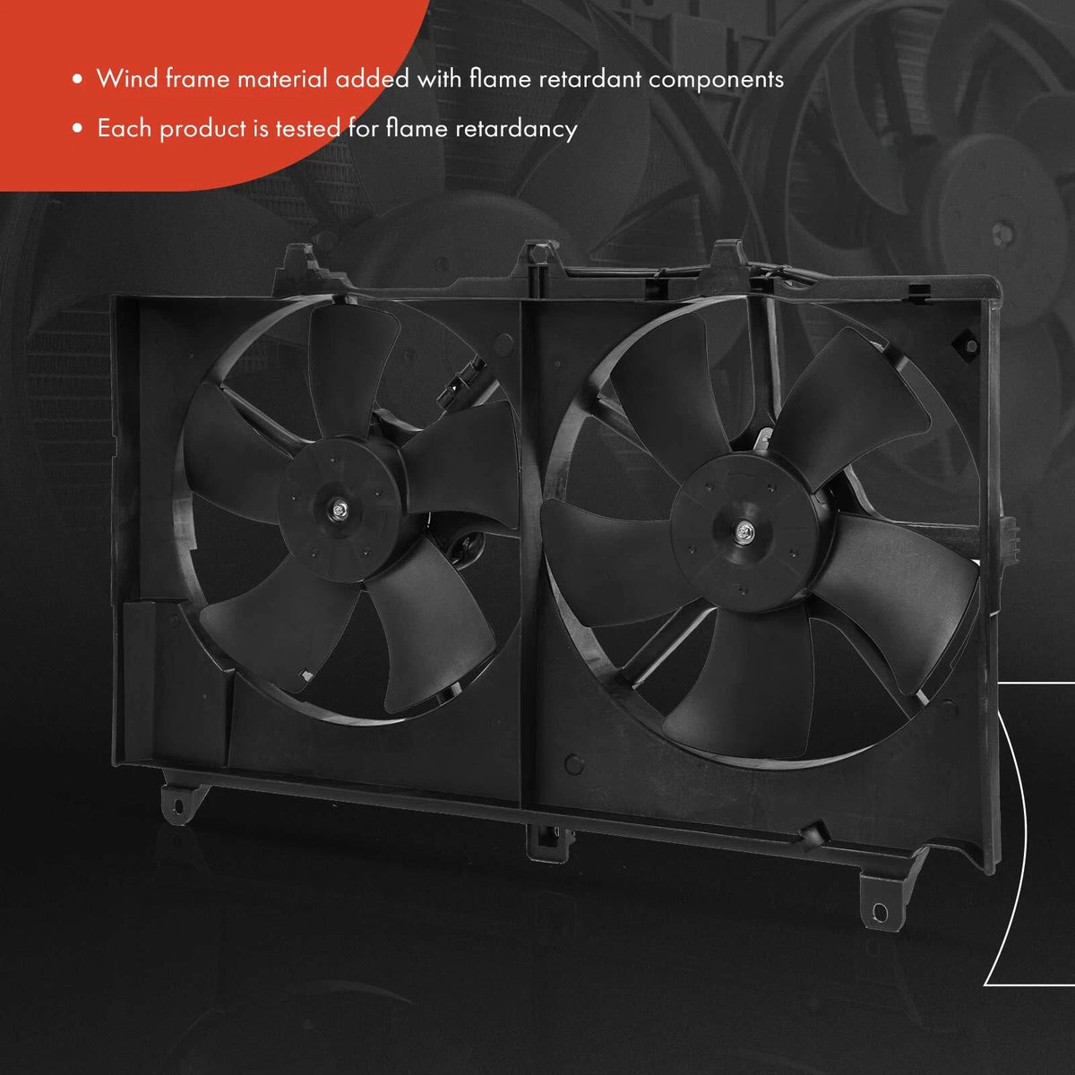 Radiator & AC Condenser & Cooling Fan Kit for Nissan 350Z (2007) - 21486CD000, 21487CD000, 21487CD00A