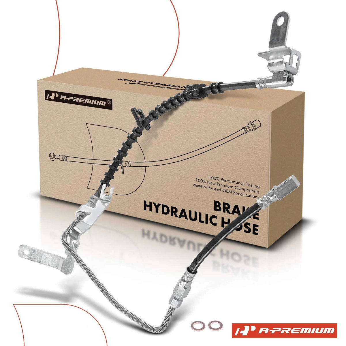 Rear Right Outer Brake Hydraulic Hose for Dodge Caravan (2204365)