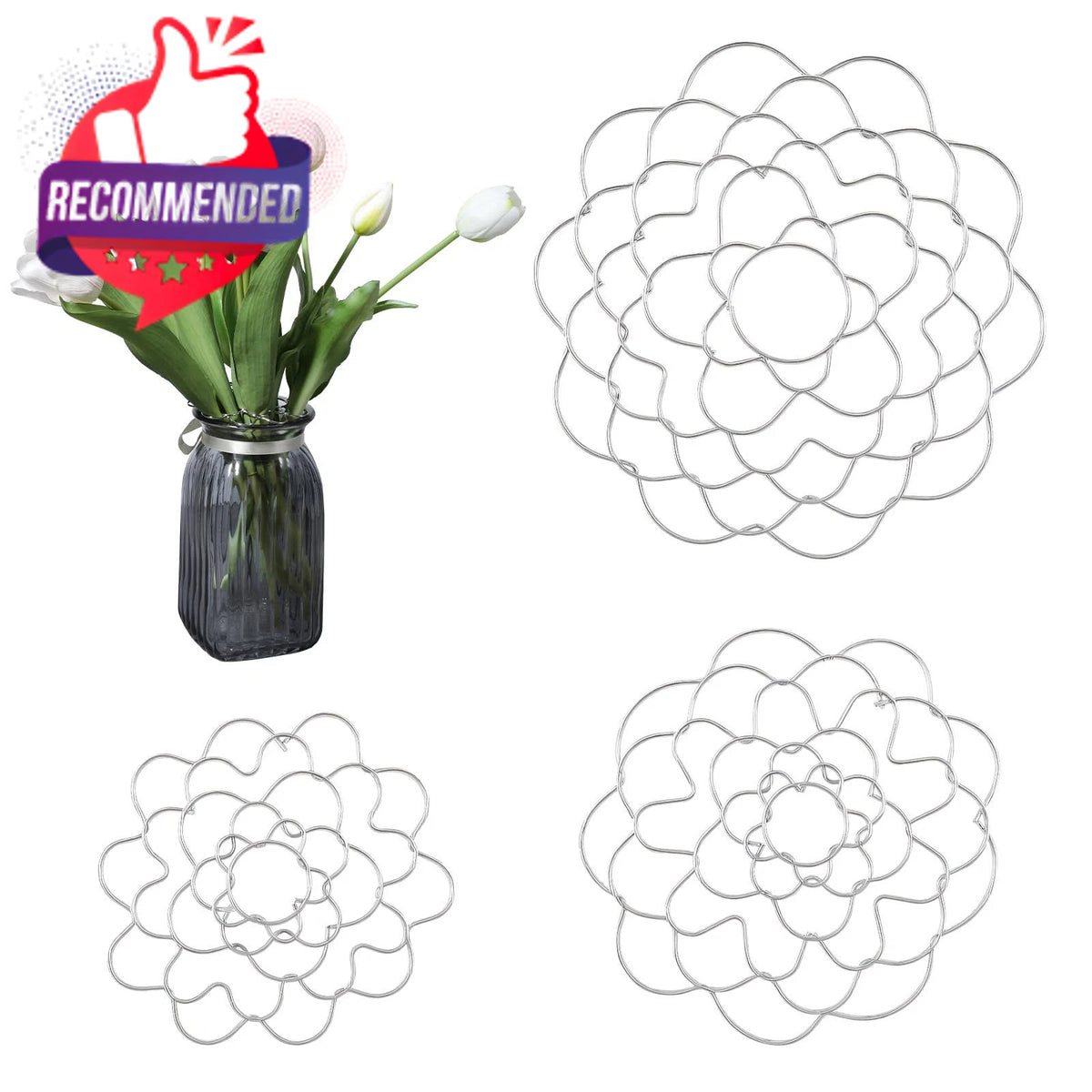 3pcs Flower Arrangement Holder for Floral Vases