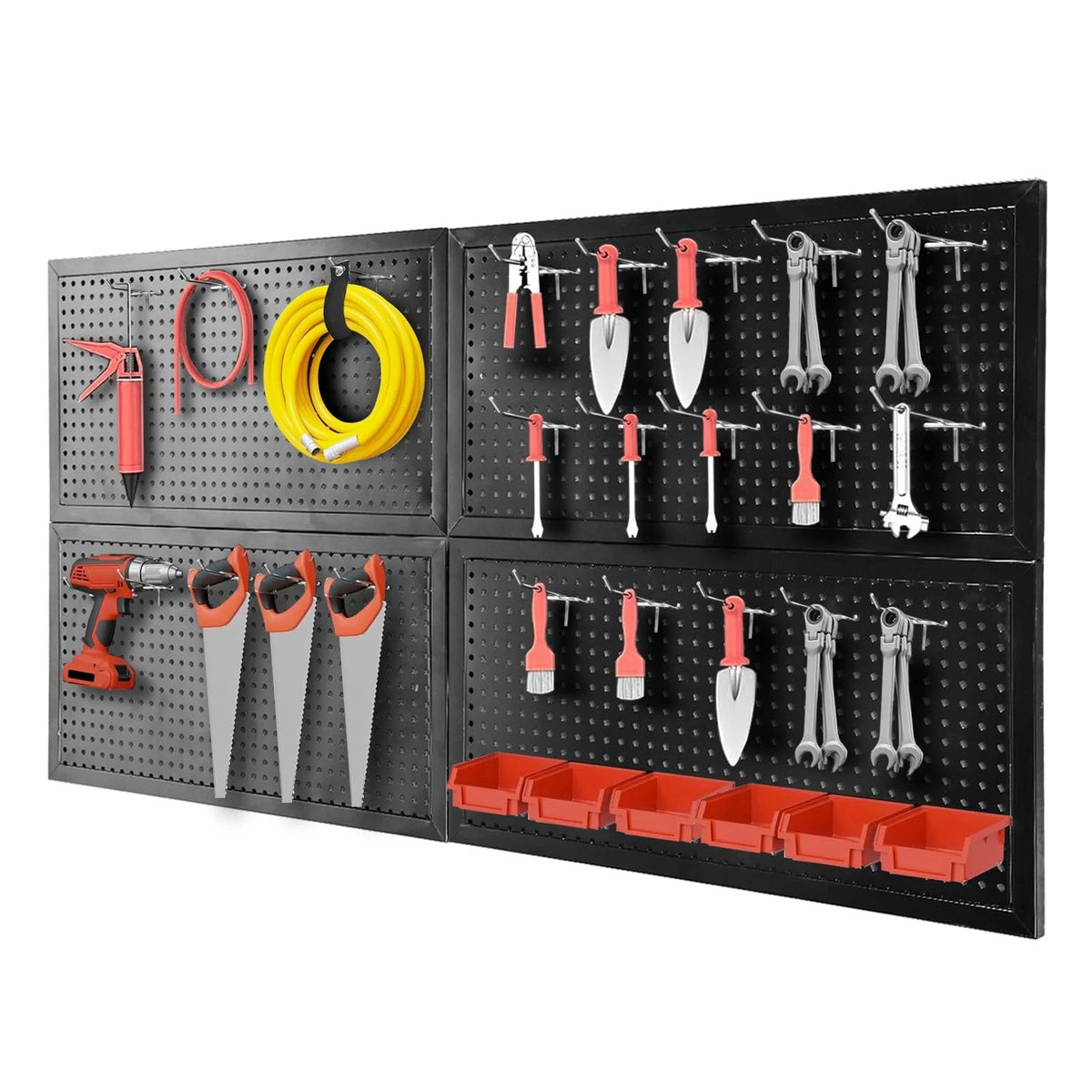 48x24 Inch Metal Pegboard Wall Organizer for Garage Storage (No Part Numbers)