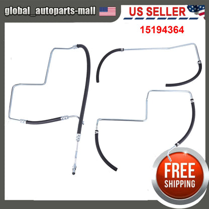 Set of 3 Power Steering Hoses for Chevy Trailblazer Envoy (2002–2009) PSA69893