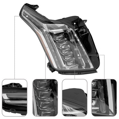 Full LED Headlight Headlamps for Cadillac Escalade ESV (2015–2020) 84216044, 84580183