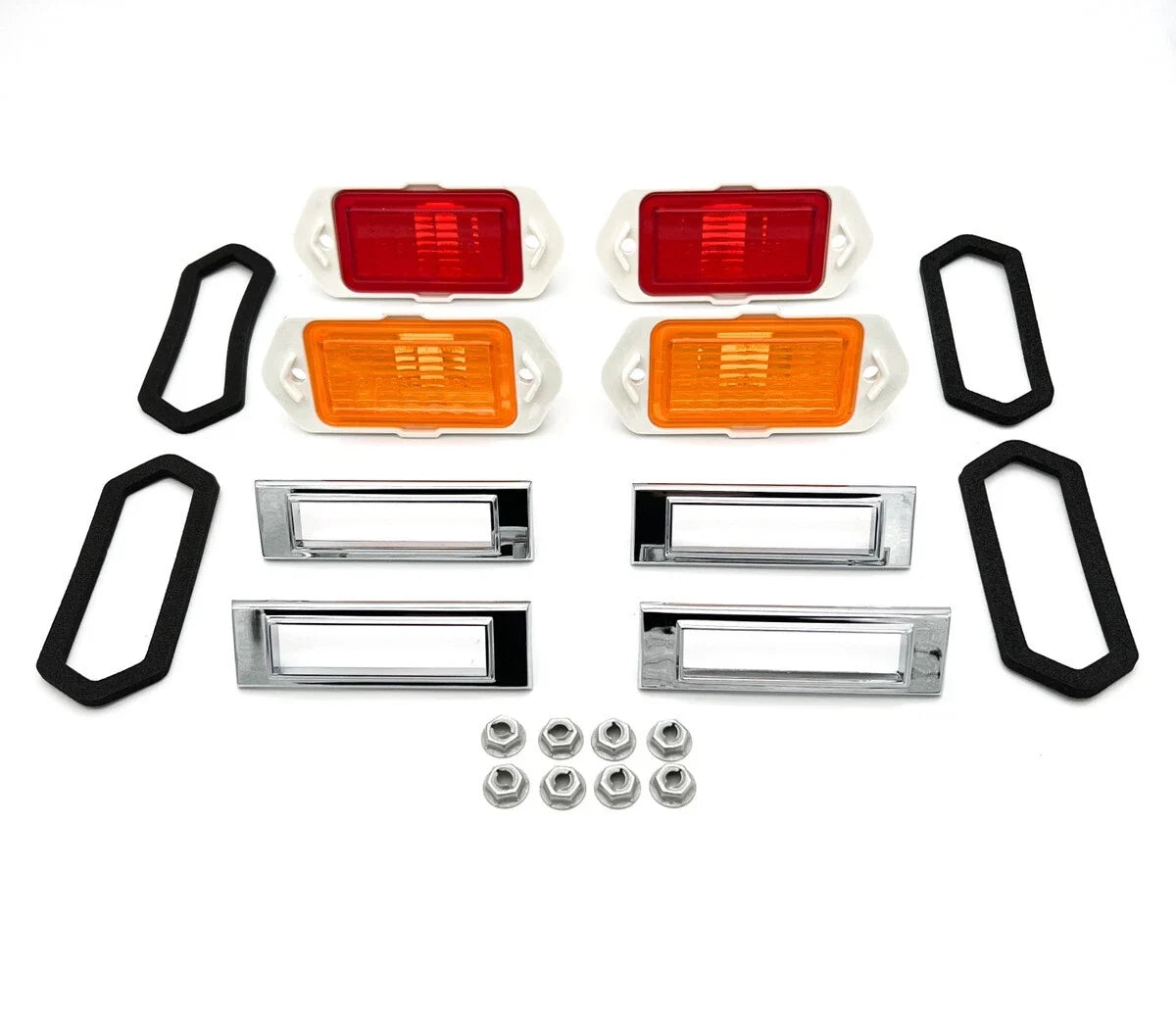 Side Marker Light Lamps Front and Rear Set for 1969 Chevrolet Camaro