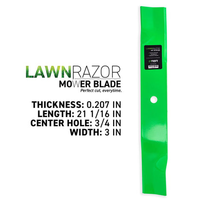 2X LawnRAZOR Mower Blade for Cub Cadet Tank L60 Z-force SX60 Recon (742-04415, 942-04415)