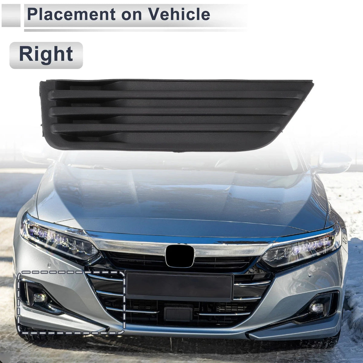 1 Pc Fog Light Grill for Ford Focus Mk2 (2009–2012) No. 4M5119952BE