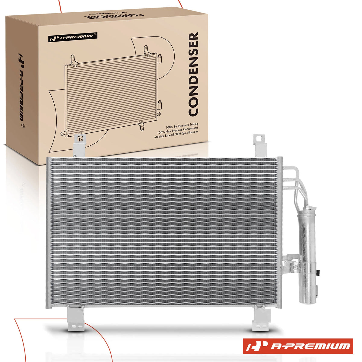 A/C Condenser w/ Bracket & Receiver Drier for Mazda CX-3 (2016–2021) DB3R61480, DB3R61480A, 88460WB001