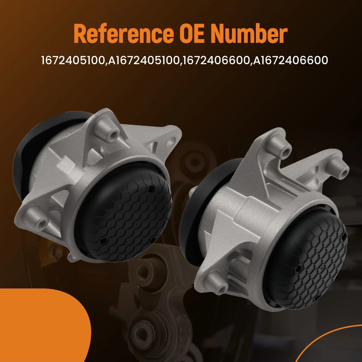 Motor Mount Kit for Mercedes-Benz GLE350 (2019–2025) 1672405100 1672406600