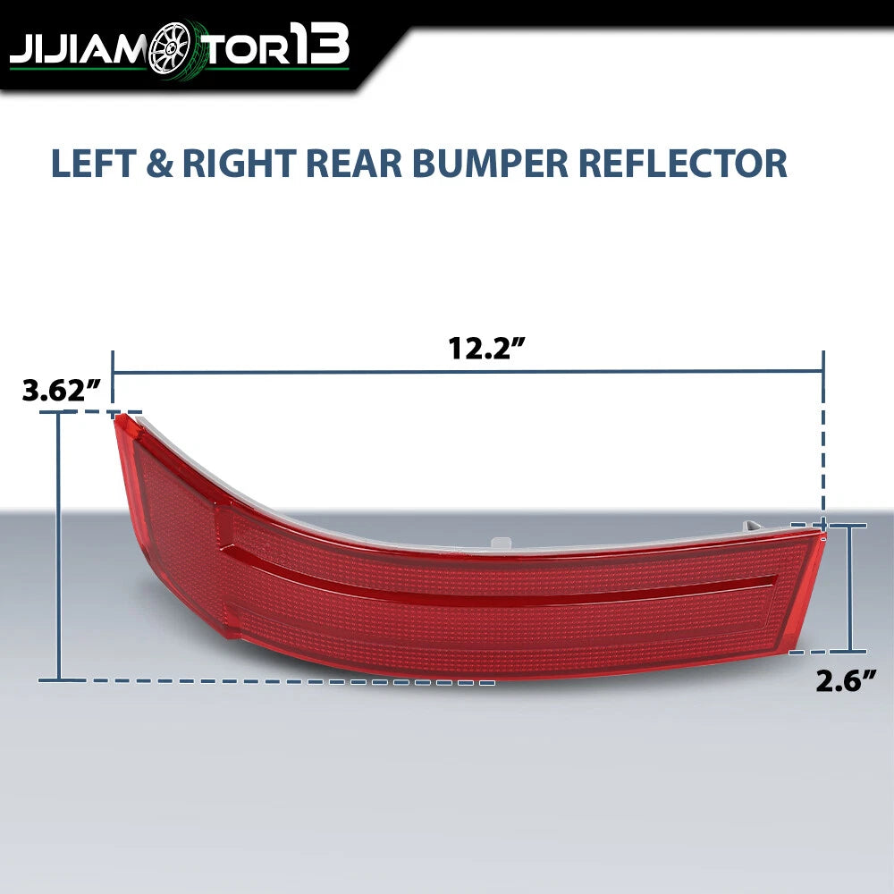 Pair Rear Bumper Reflectors for Mercedes-Benz GL X164 (2007–2009) JIJIA051421, A1648201174, A1648201274