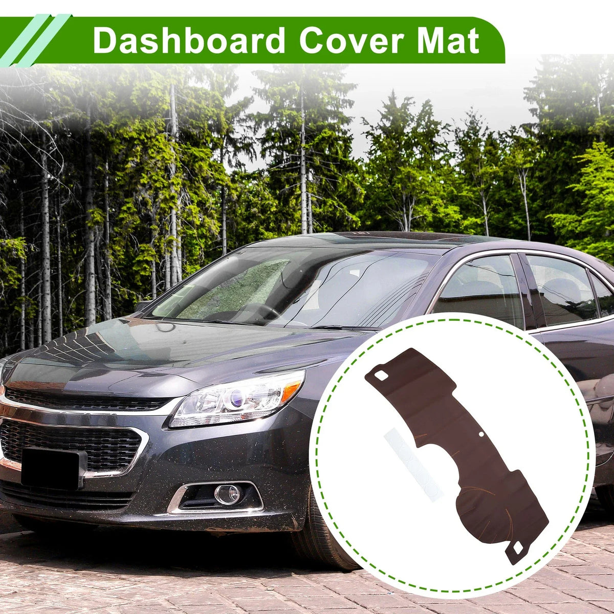 Dashboard Cover Mat for Chevrolet Malibu (2012–2015) Brown