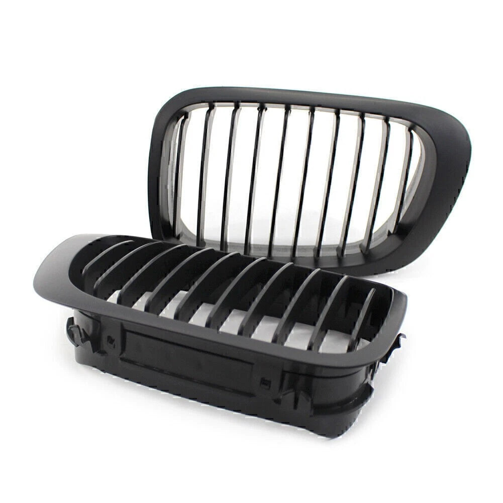 Matte Black Single Slat Front Kidney Bumper Grille for BMW 3 Series E46 M3