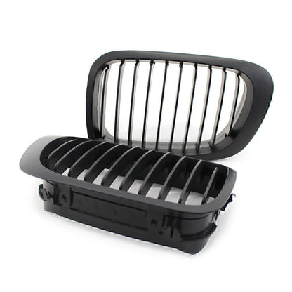 Matte Black Single Slat Front Kidney Bumper Grille for BMW 3 Series E46 M3