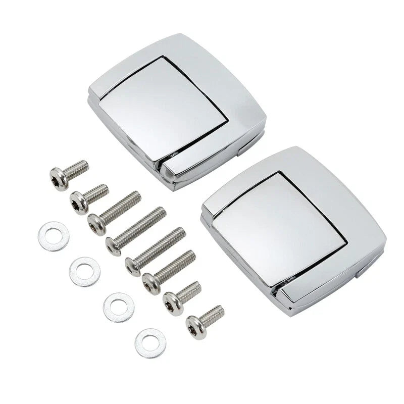 Razor Chopped King Trunk Latches for Harley Touring Road King (1980–2013) Chrome