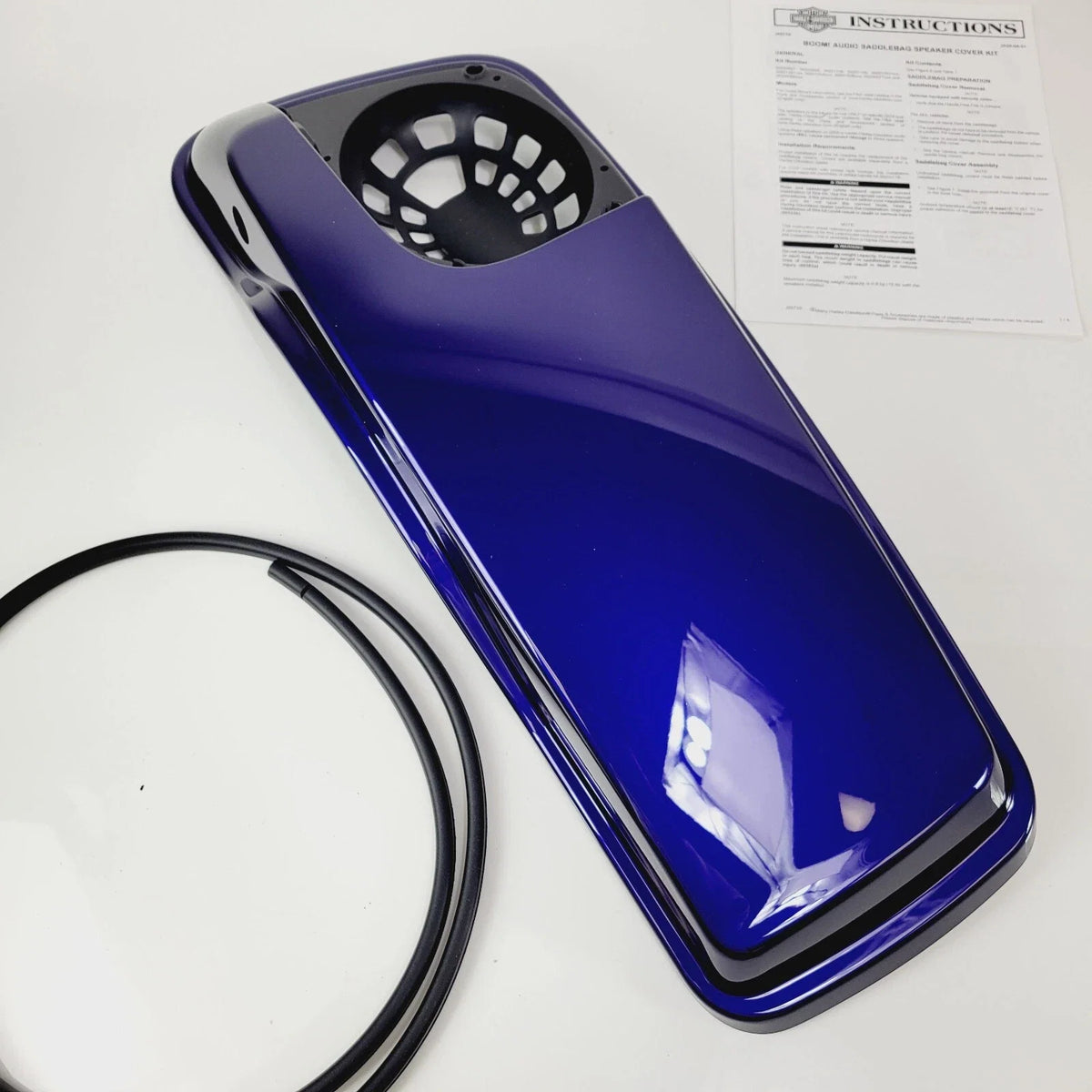 Boom Right Saddlebag Speaker Lid for Harley Davidson Touring (2014–2023) - Zephyr Blue