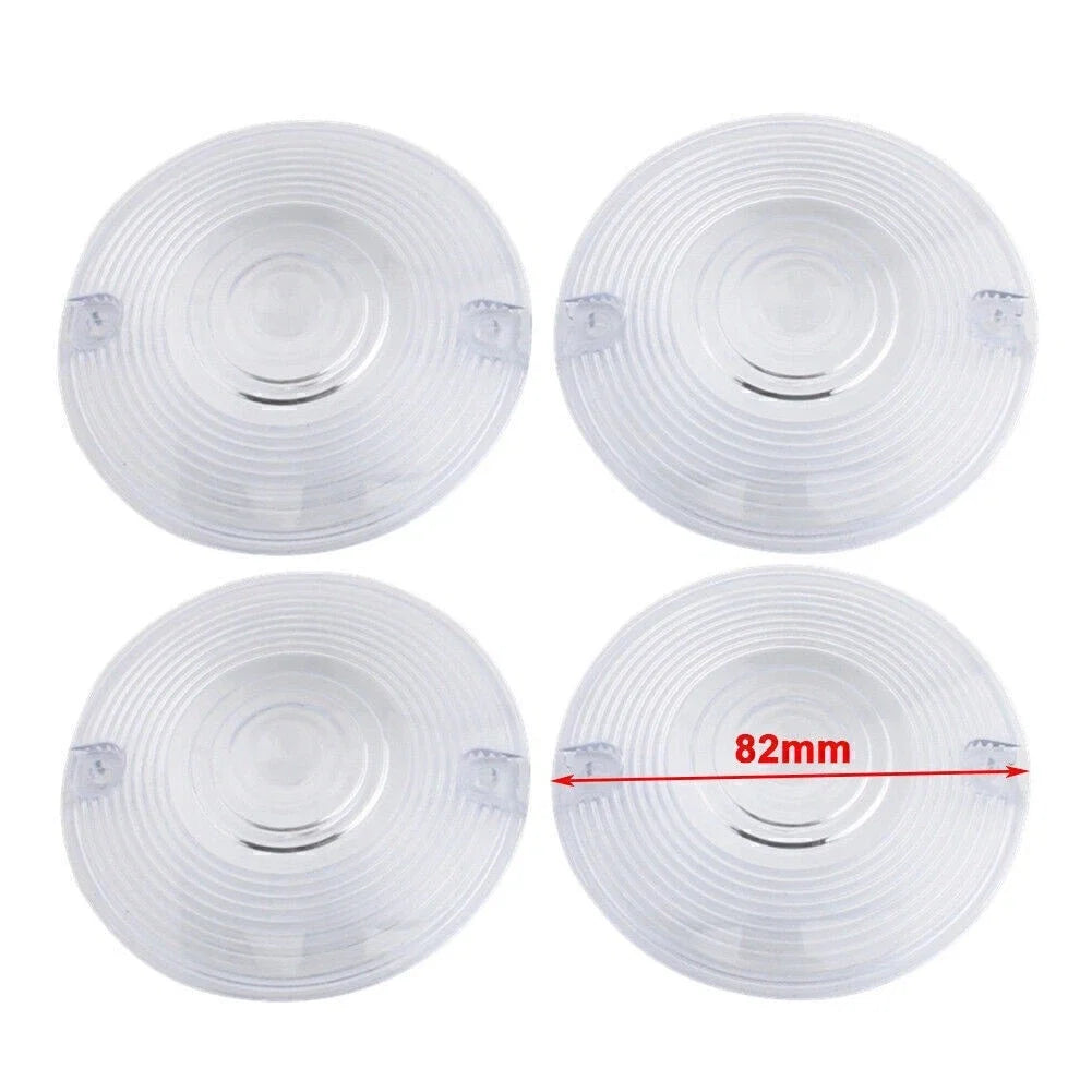 Set of 4 Turn Signal Light Indicator Cover Lens for Harley Davidson Electra Glide