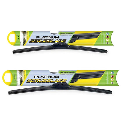 Set of 2 Platinum Wiper Blades for Eagle Summit Mitsubishi Mirage (U2-G0062FMW2, 11711376-101, 11711379-101)