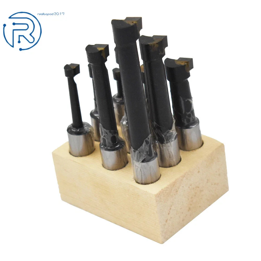 9 Piece Boring Bar Set for Lathe (1/2" Shank, Carbide Tipped)