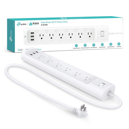 6-Outlet Surge Protector Power Strip for Kasa Smart Plug HS300