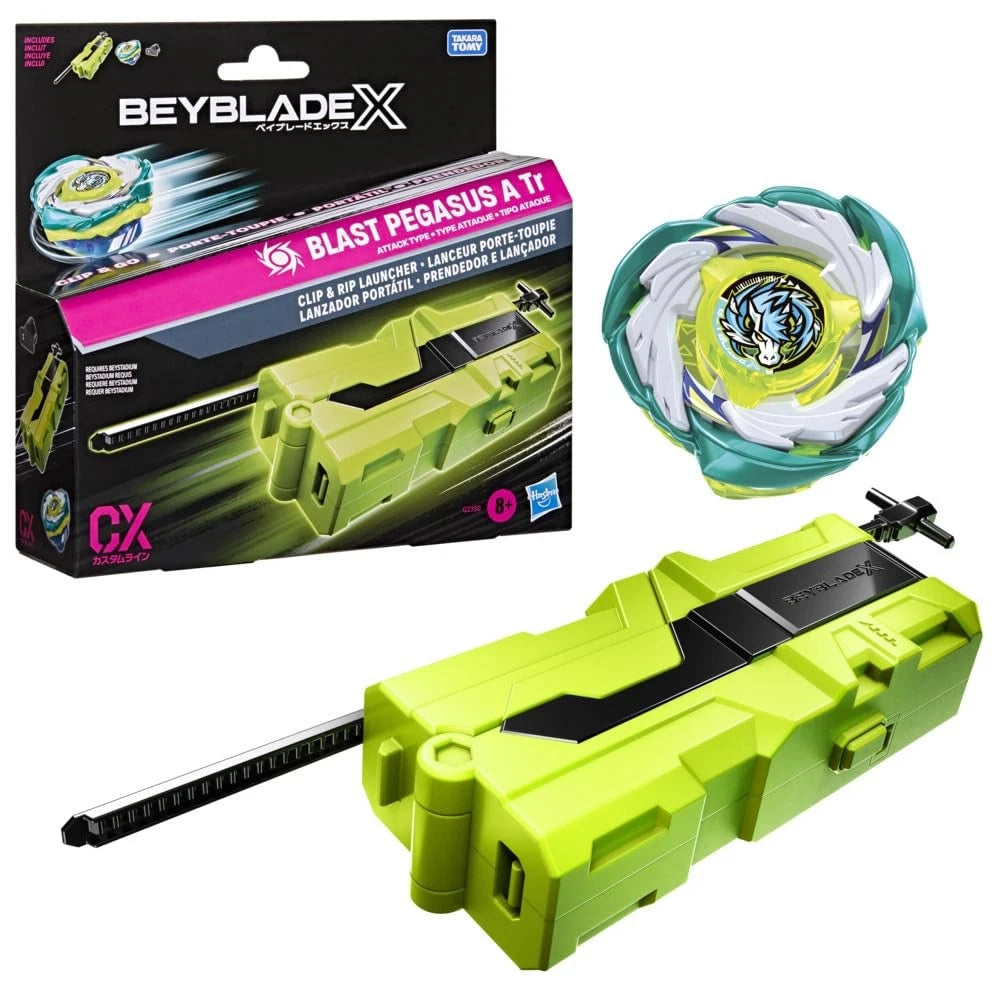 Beyblade X Blast Pegasus A Tr Clip & Rip Launcher