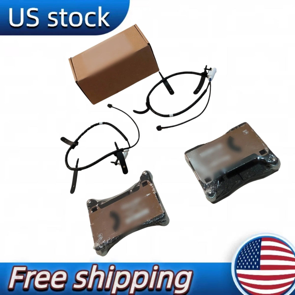 Set of 2 Brake Pads & Sensor for Aston Martin DB11 (HY53-2C562-BC, HY53-2D009-AC)