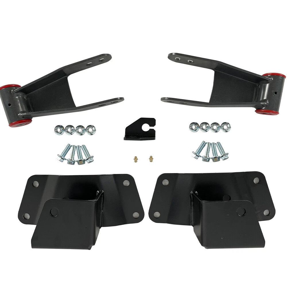4" Rear Drop Kit Leaf Spring Plate with U Bolts for Chevy GMC 1500 (1988–1998) - BS101147