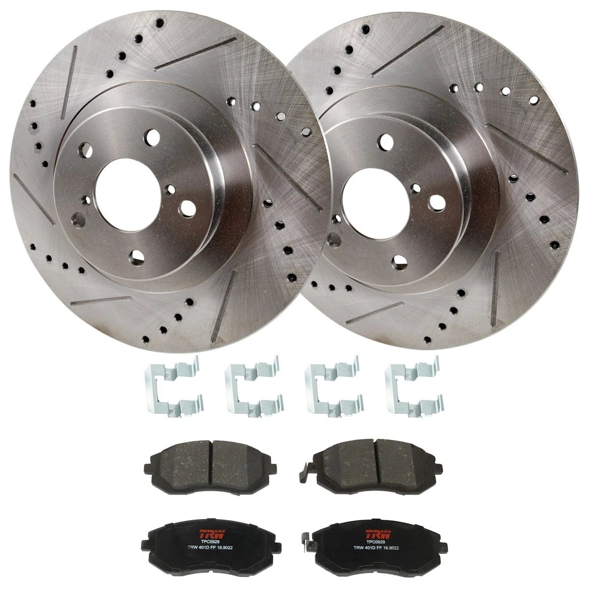 2X Brake Disc and Pad Kit for Subaru Forester (KIT-072924-4427, 12147018)