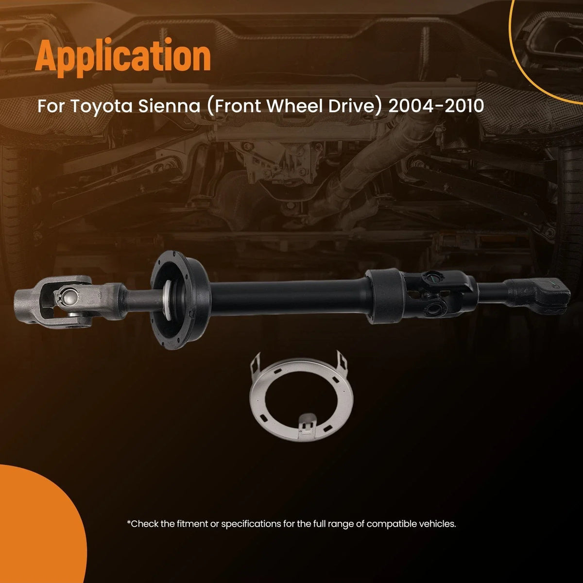 Intermediate Steering Shaft for Toyota Sienna FWD (2004–2010) 425-462 45220-08042