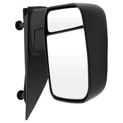 Left Side Mirror Manual Fold for Ford E-150 (2003–2013) Black ABS