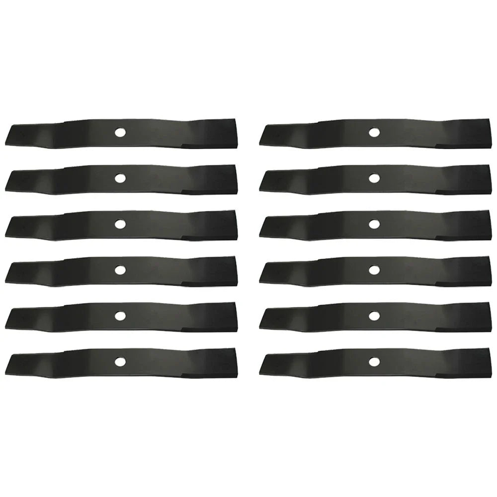 12 Heavy Duty Blades for John Deere 54" 7 Iron Decks (Fits TCU30316, M136195)