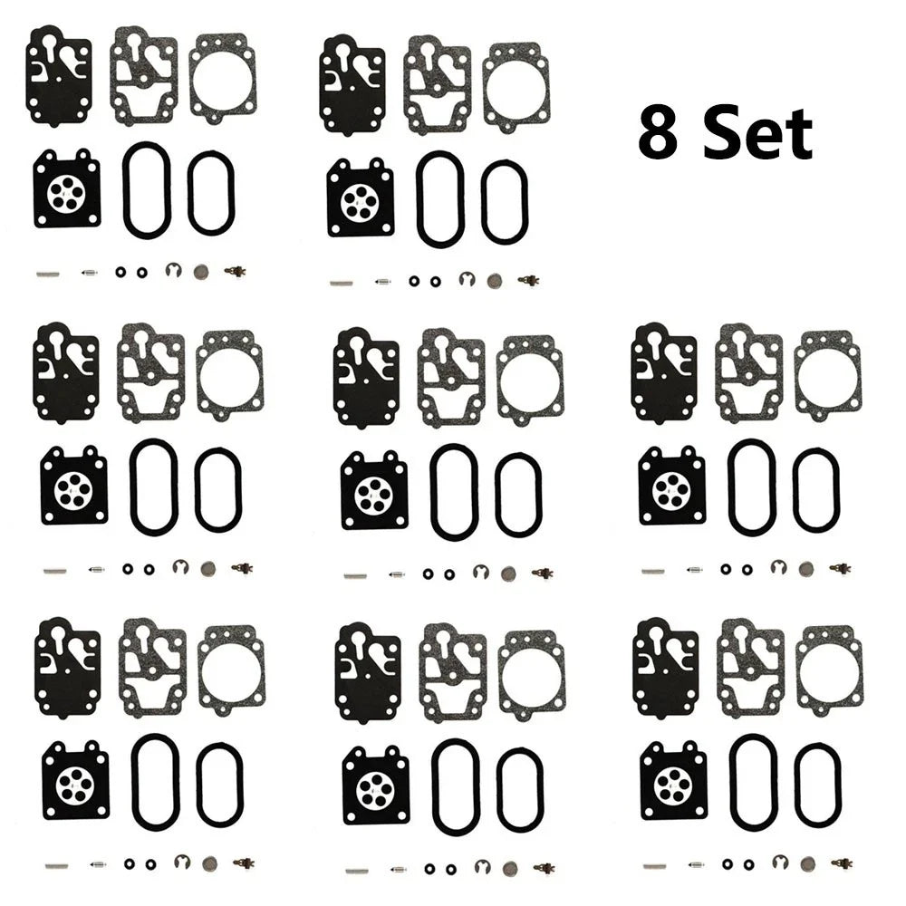 8x Carburetor Gasket Kit for Husqvarna 130BT (K20-WYA)
