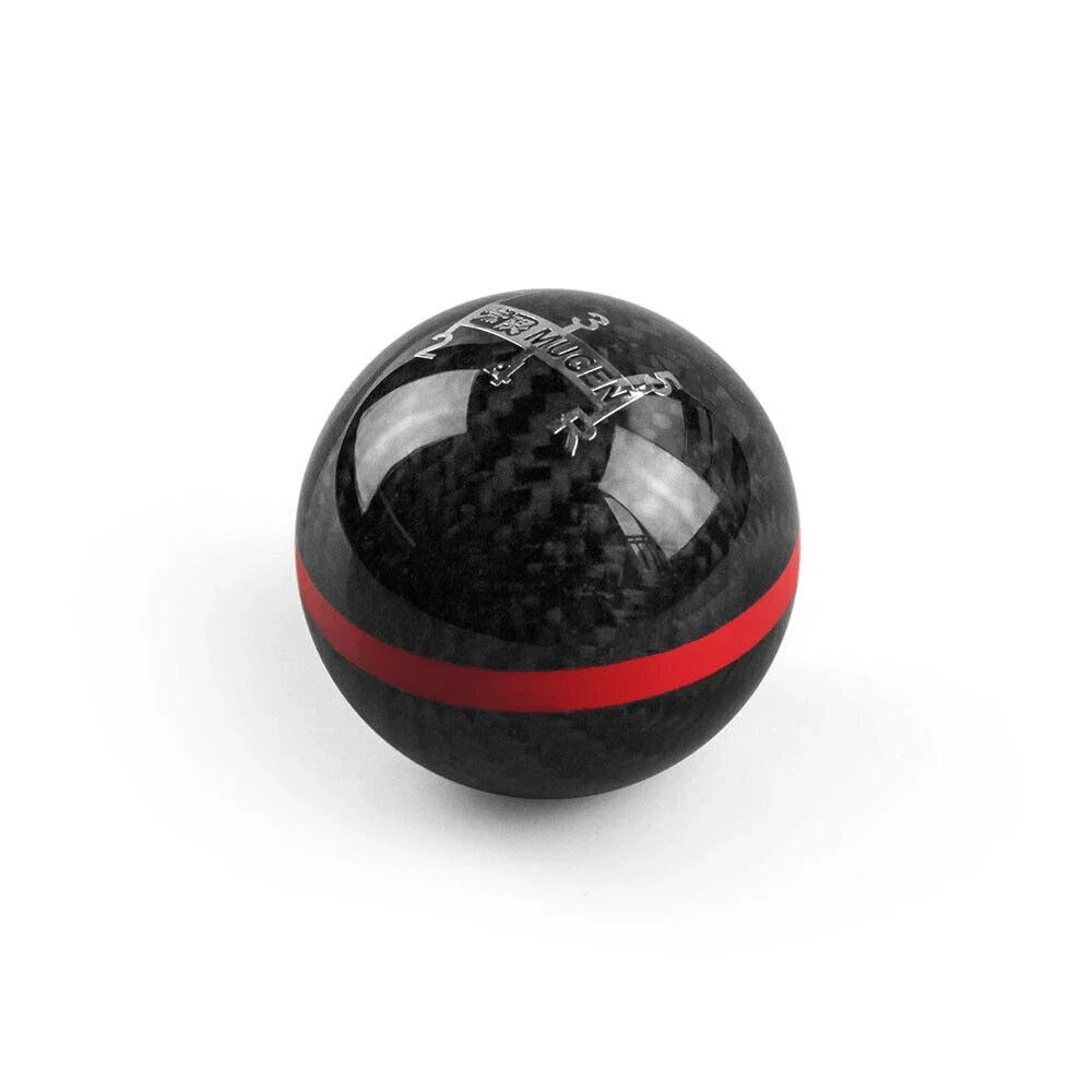 Red Carbon Fiber Shift Knob 5 Speed for Honda Civic CR-Z Accord S2000 (2001–2021)