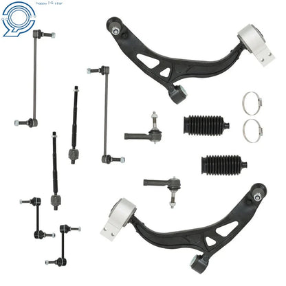 Set of 12 Front Lower Control Arm Ball Joint Tie Rod Ends for Ford Explorer (2011–2017)