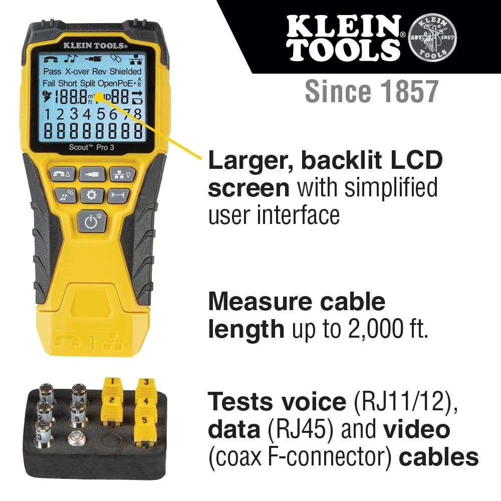Cable Tester Kit for Klein Tools Scout Pro 3