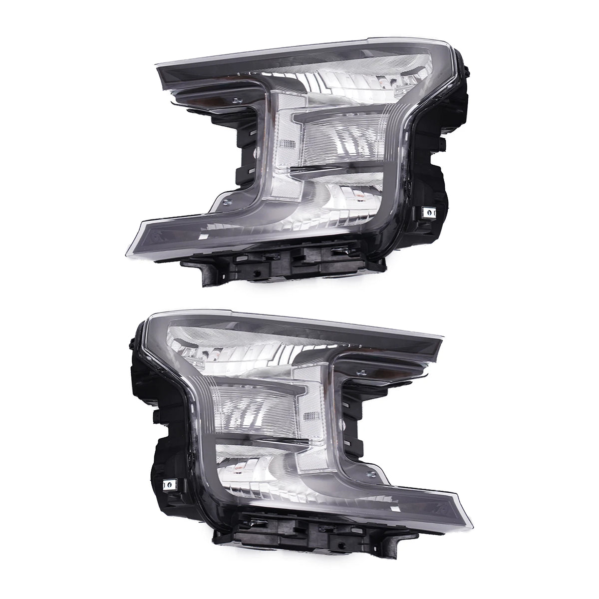 Headlight Lamps for Ford F150 (2018–2020) Black Housing Clear Corner