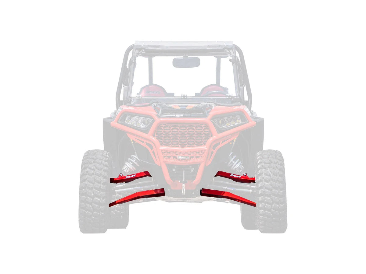 High Clearance Boxed A-Arms for Polaris RZR XP Turbo (2016–2021) - Red