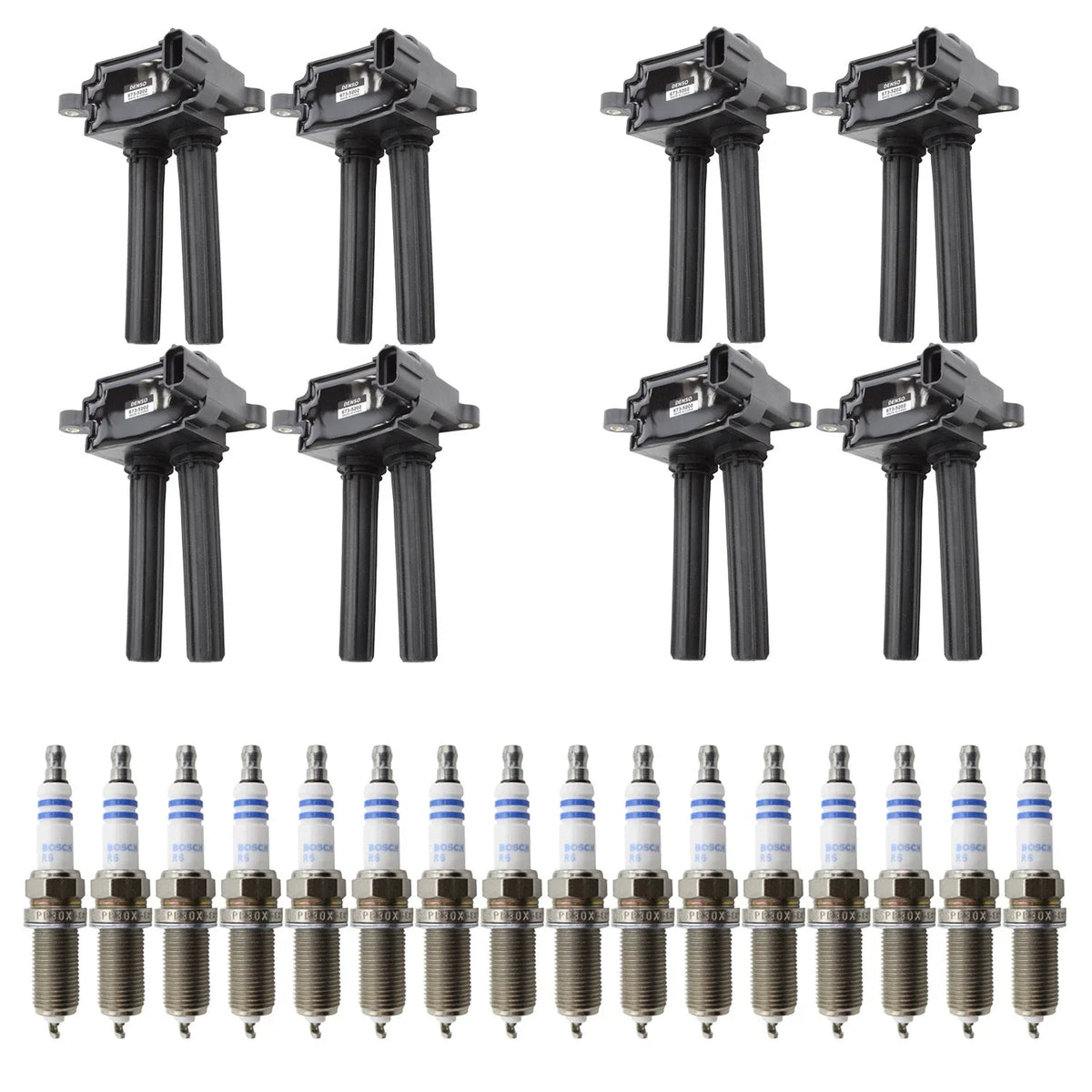 Set of 8 Ignition Coils & 16 Spark Plugs for Ram 1500 2500 V8 (2010–2023)