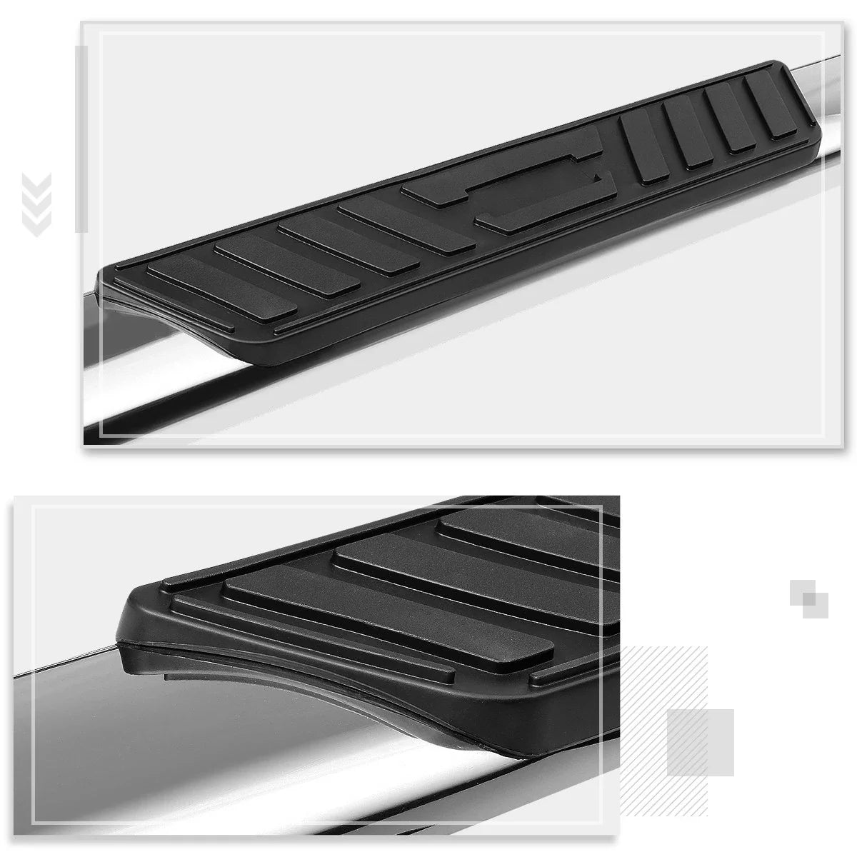 Set of 2 Oval Side Step Nerf Bars for Silverado/Sierra (2019–2021)