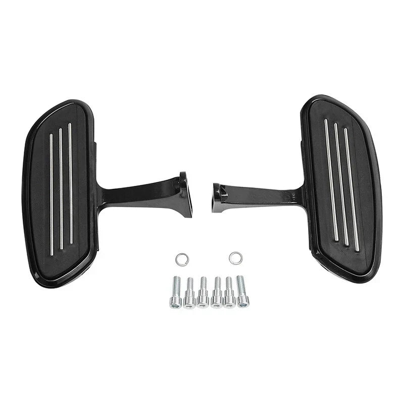 Black Passenger Floorboards for Harley Touring Electra Road Glide (1993–2025)