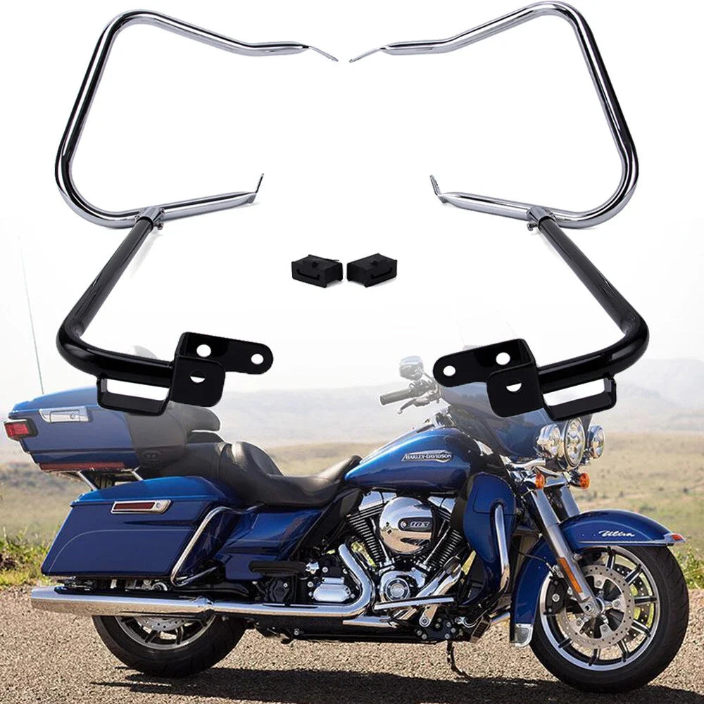 Saddlebag Bracket Guard Crash Bars for Harley Touring Street Glide FLHX (2014–2023)