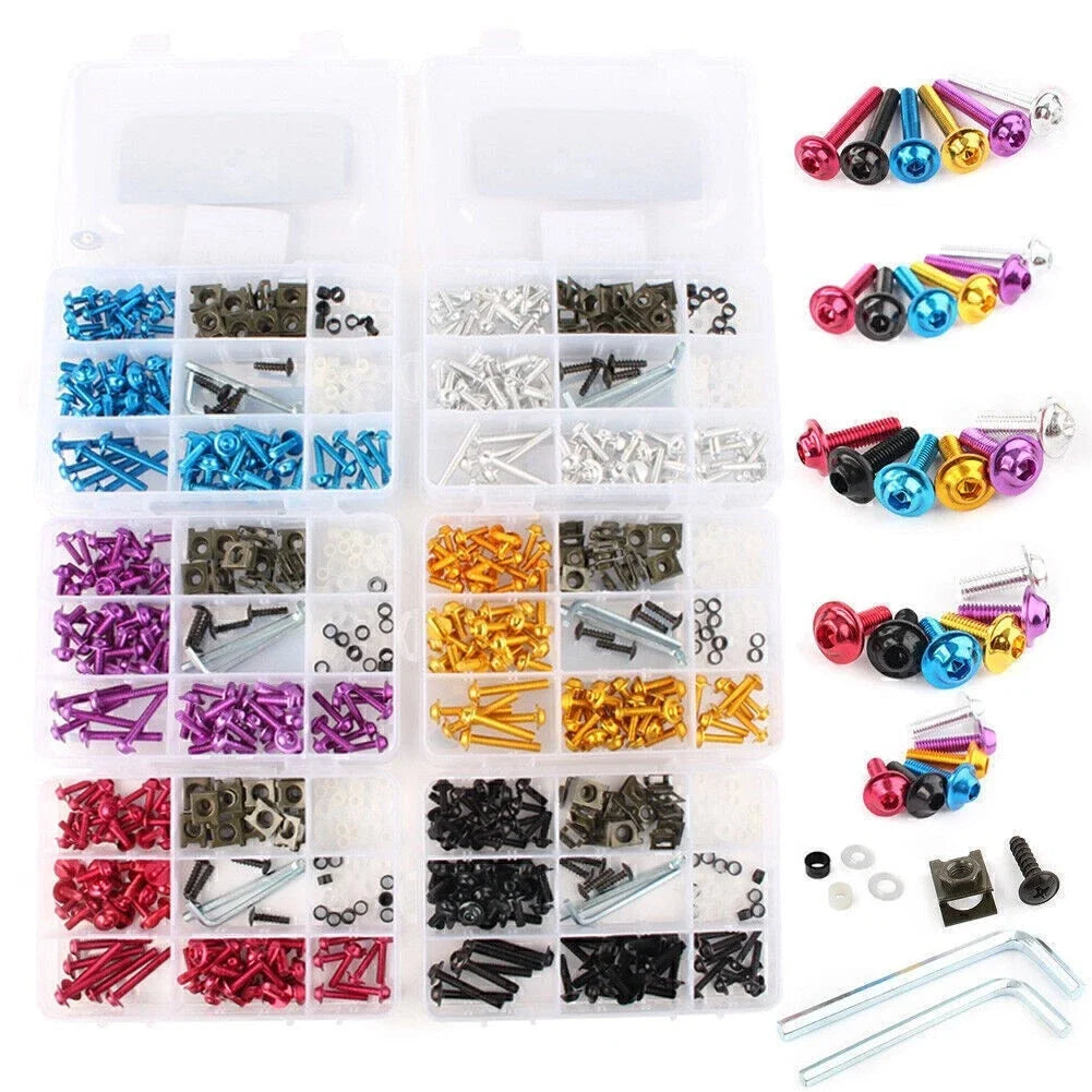 CNC Fairing Bolt Bodywork Screws Nuts Kit for Kawasaki